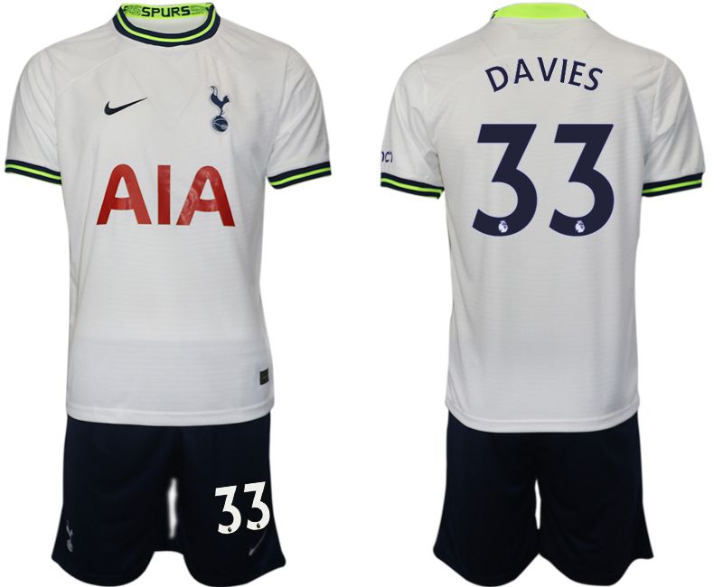 Men 2022-2023 Club Tottenham Hotspur home white #33 Soccer Jersey